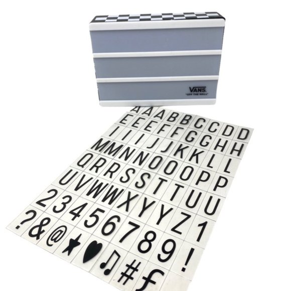 VANS Mini LED Light Box White Black Plastic VN000CE7N0A - Picture 7 of 9